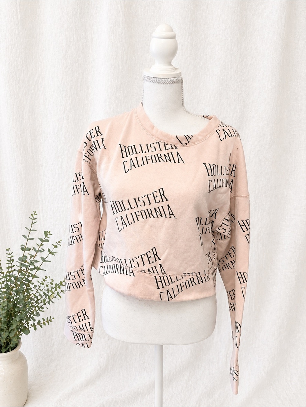Hollister Pink 'Hollister California' Long Sleeve Sweatshirt